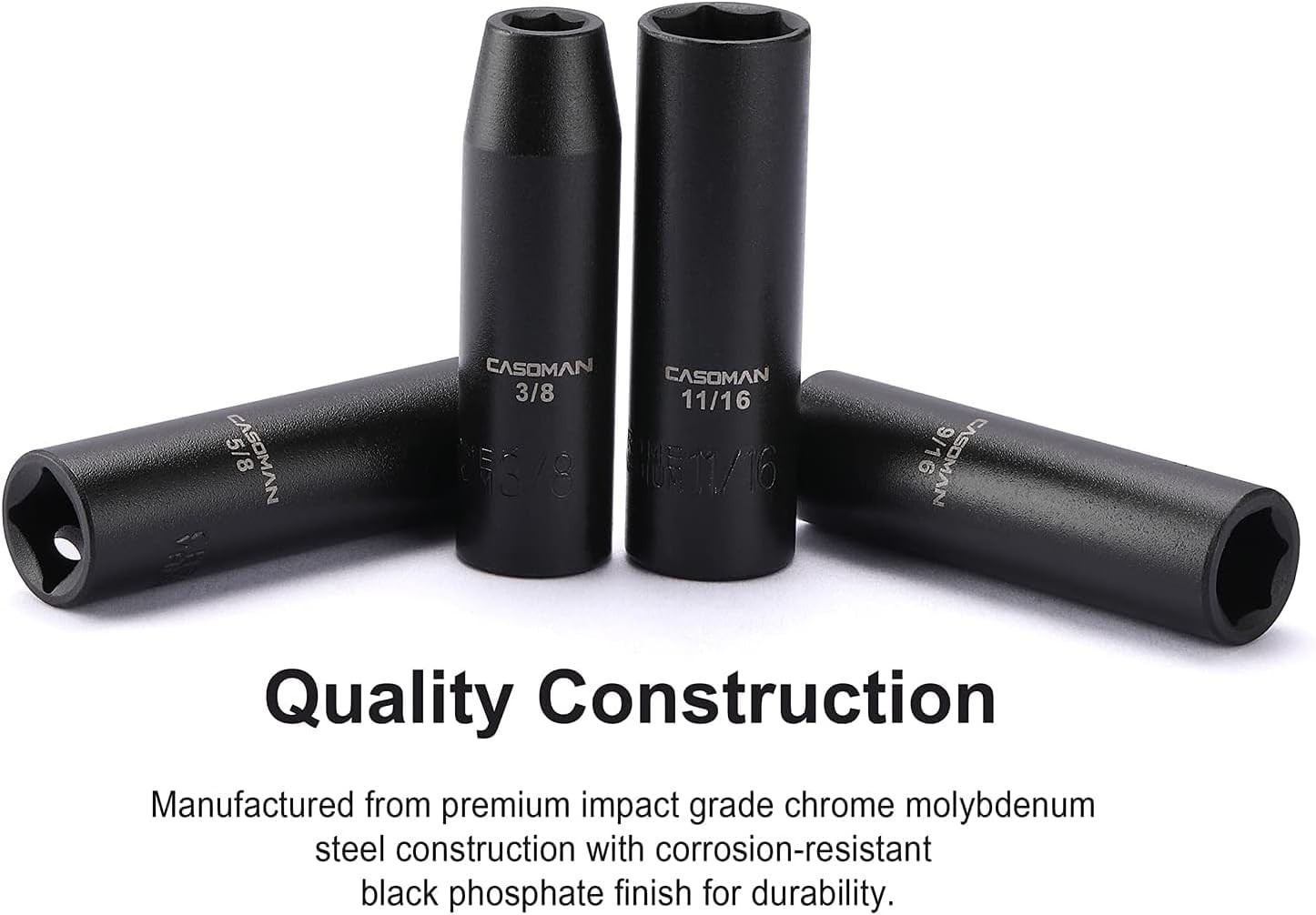 Professional Grade 11-Piece Deep Impact Socket Set – Corrosion-Resistant Finish