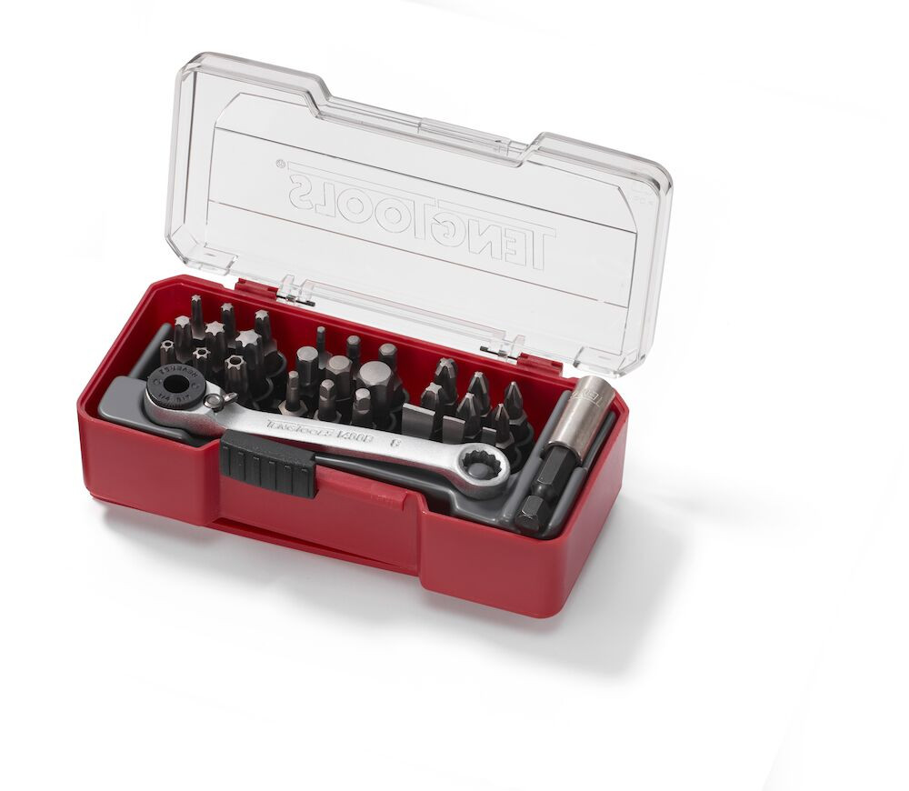 TengTools TJ1429 Bit Set With Belt Clip Mixed 29 Pieces