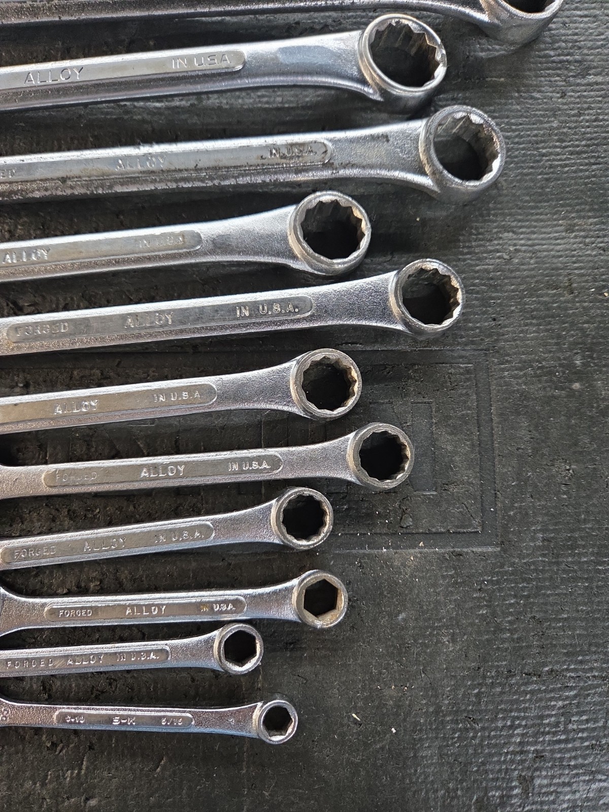 Vintage S-K Wayne 14-Pc SAE Combination Wrench Set 5/16″ – 1 1/8″ USA