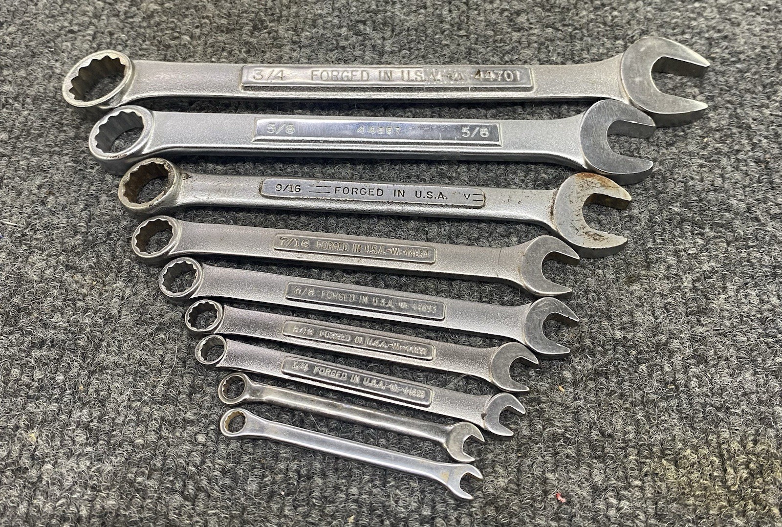 Craftsman USA 7-Piece 12-Point SAE Combination Wrench 3/4″ to 7/32″