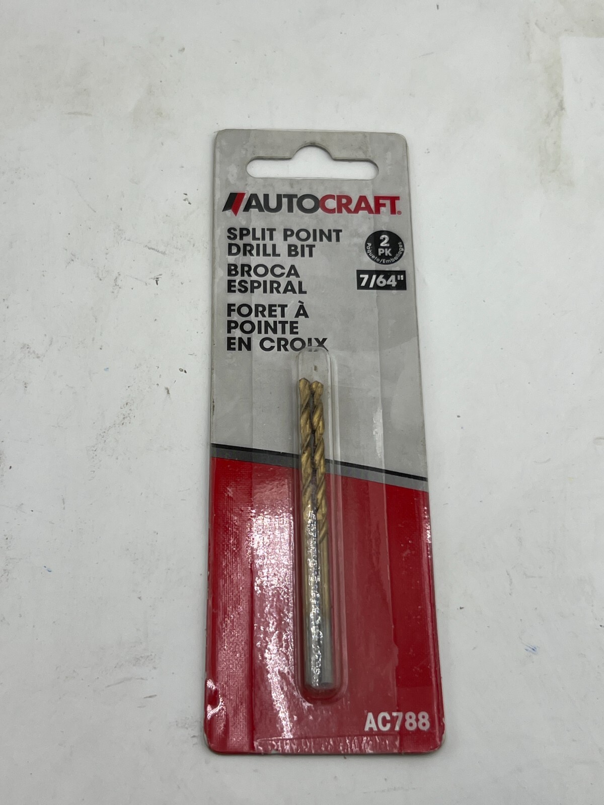 4 PACKS OF 2 AUTOCRAFT GENUINE AC788 Split Point Drill Bit 7/64″