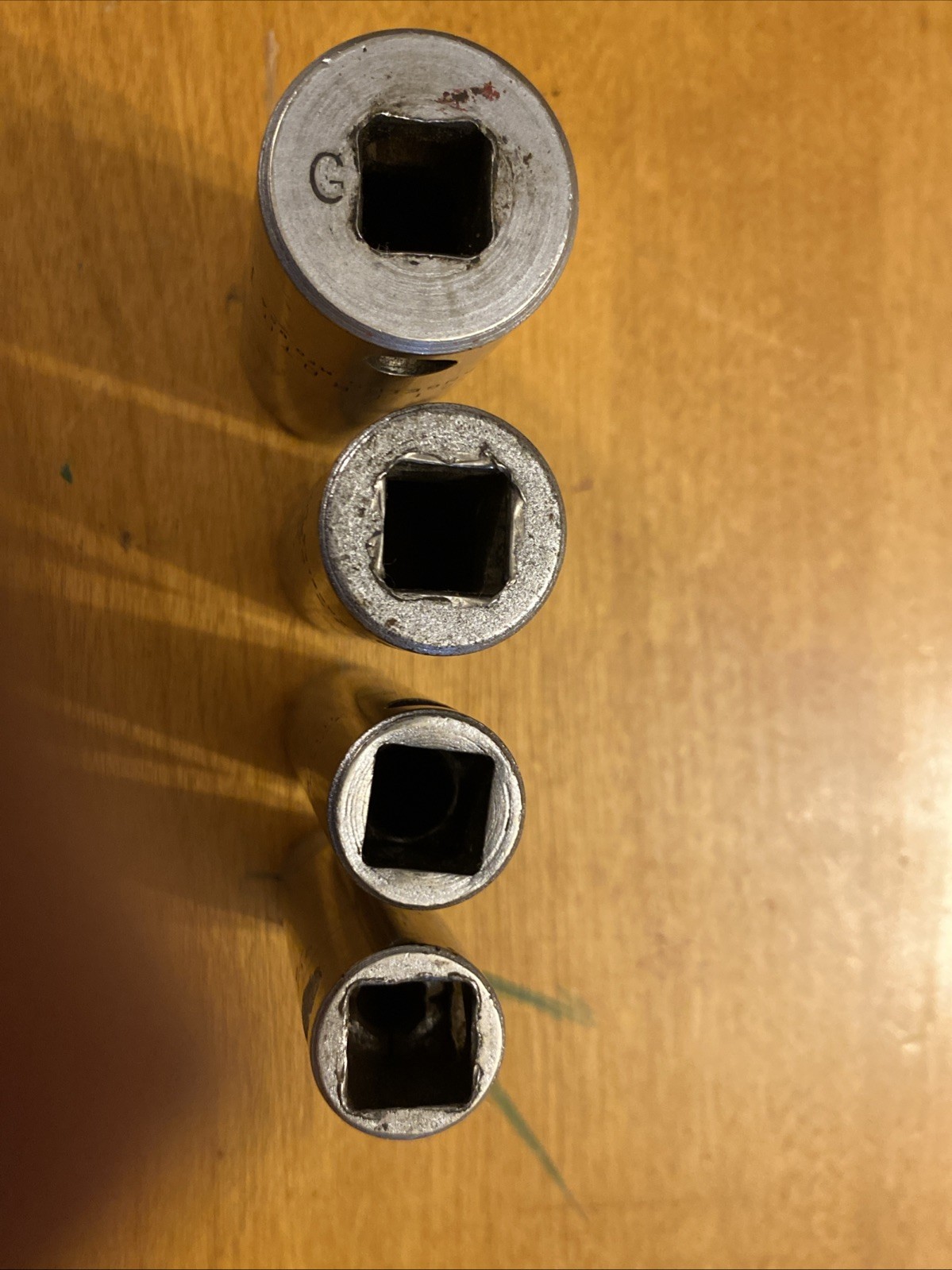 LOT OF 4 PROTO 1/2” DRIVE DEEP SOCKETS 9/16, 5/8, 3/4, 1