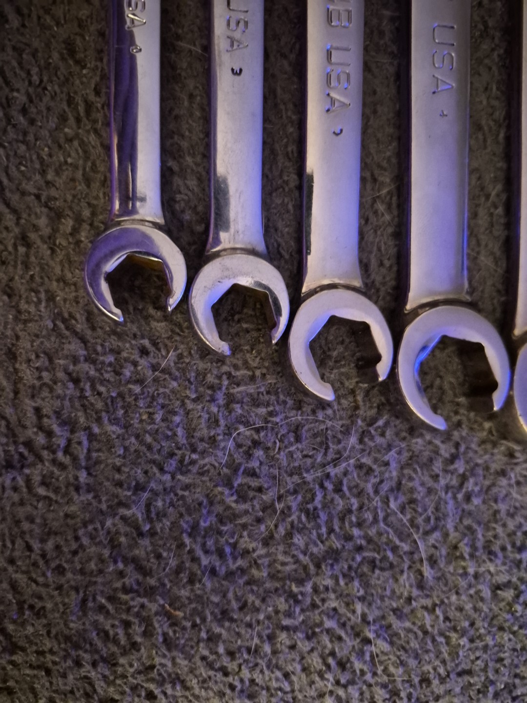 Snap-on 6pc Flare Nut Line Wrench Set Metric 9-21mm RXFMSB