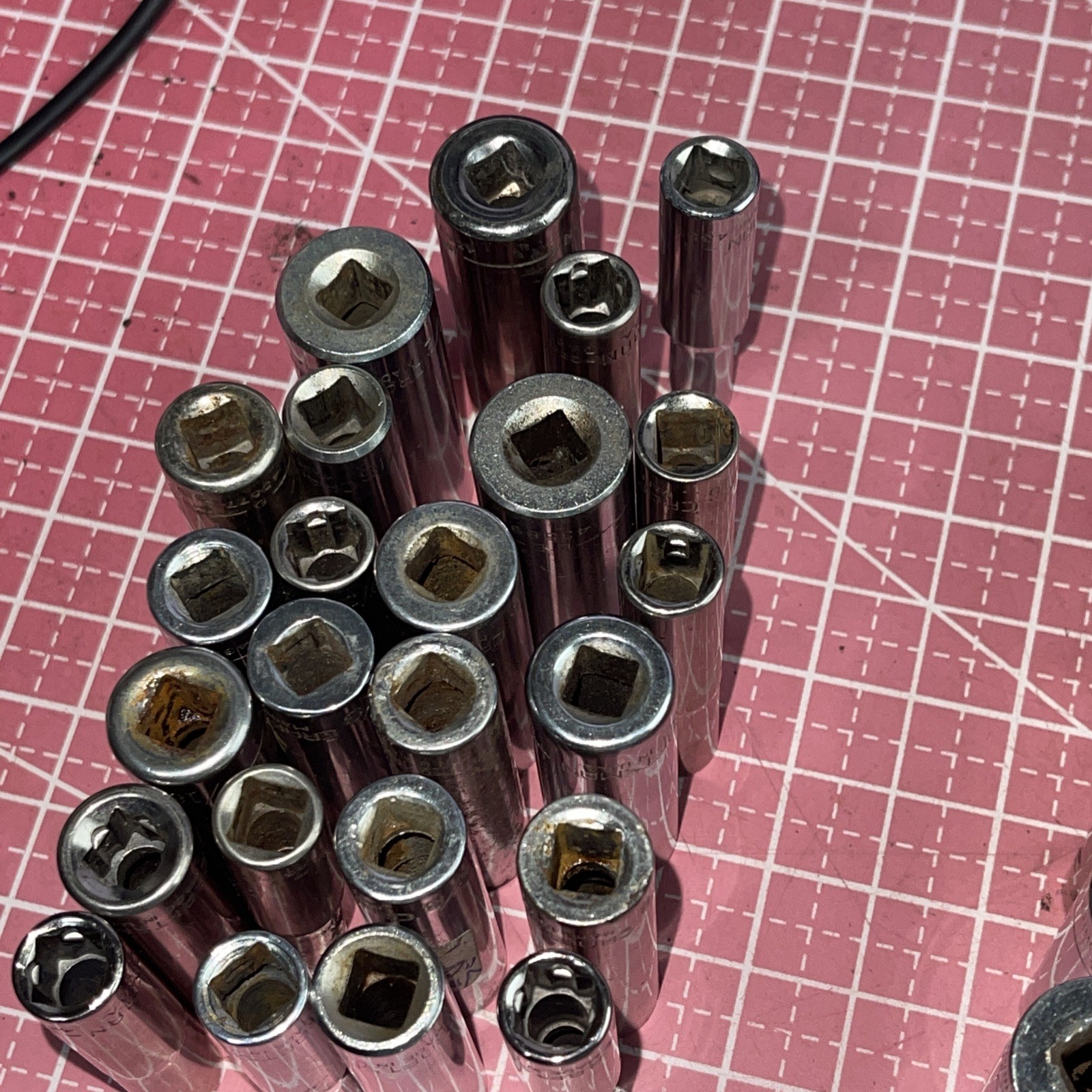 Sears Craftsman USA 150 Piece 1/4” Drive Metric SAE Socket Lot Deep 1/4 6 12 Pt