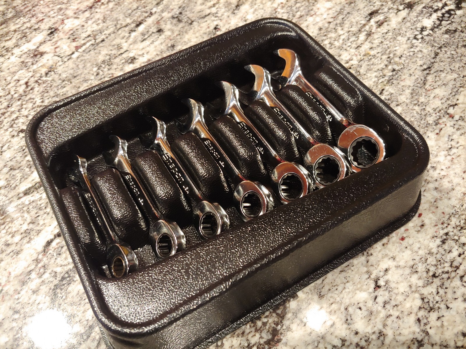 Snapon Tools 7 pc 12-Point Metric Flank Drive 0° Offset Short Ratcheting…