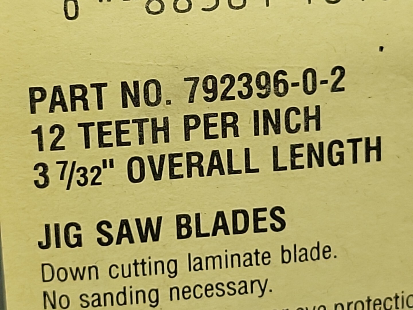 Makita No. 41 JigSaw Blade 7923961-0-2 WOOD 12 Teeth TPI REVERSE Down Cutting