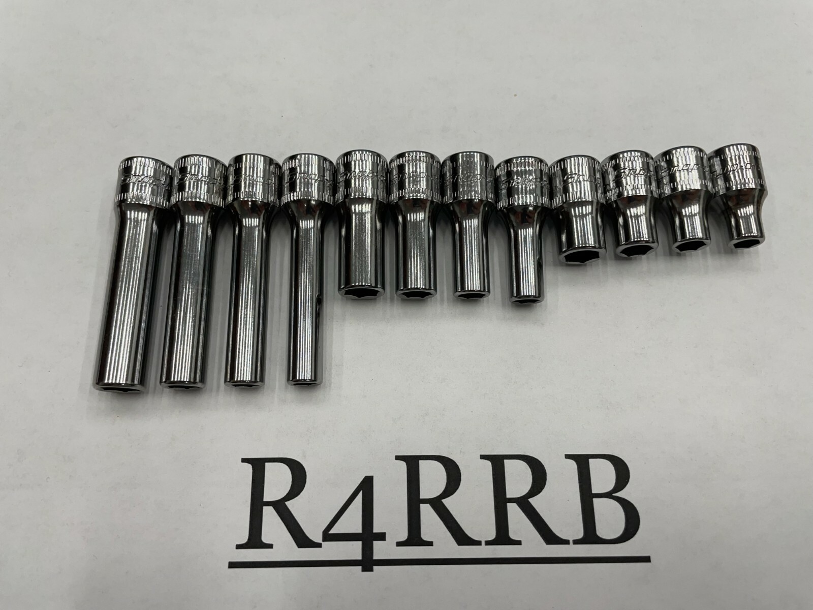 Snap-on Tools NEW 12pc 1/4″ Drive METRIC 6PT Shallow Semi Deep & Deep Lot Set