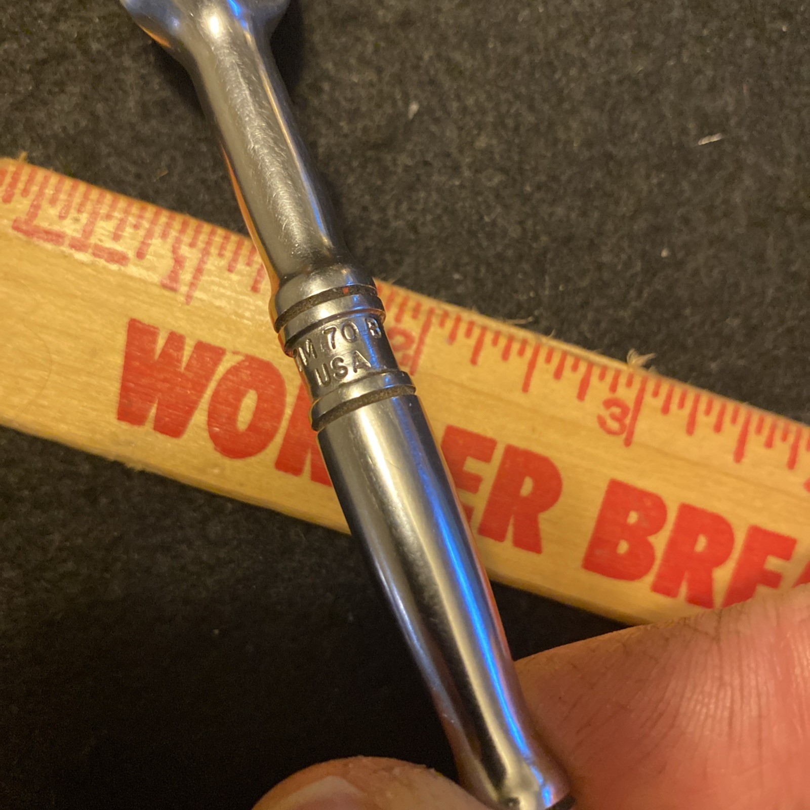 Snap On Tools USA 1/4″ DR Ratchet Socket Wrench Mini 4.5″ Long TM70B
