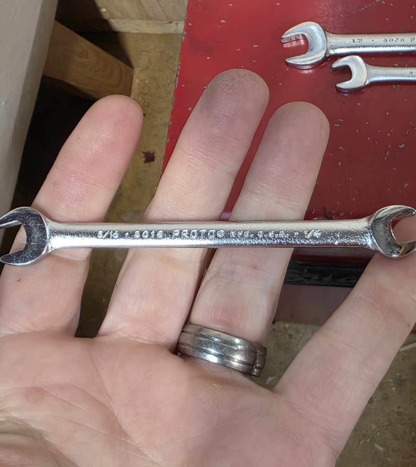 Proto Professional SAE 10pc Double Open End Wrench Set 5/16″ – 1-1/8″ USA Satin