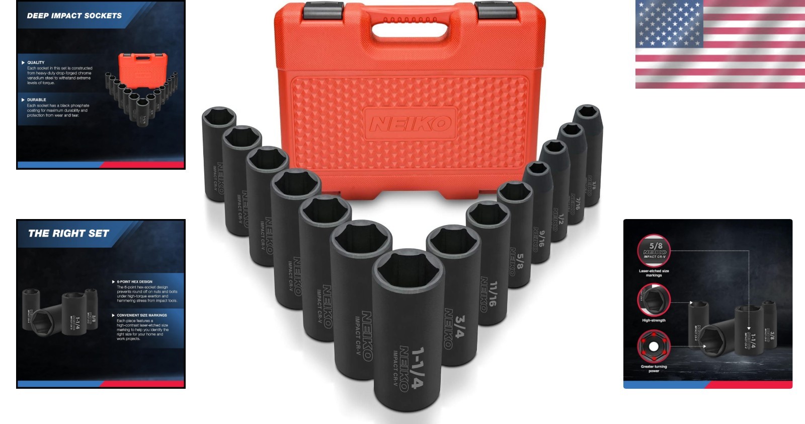 Heavy Duty Impact Socket Set
