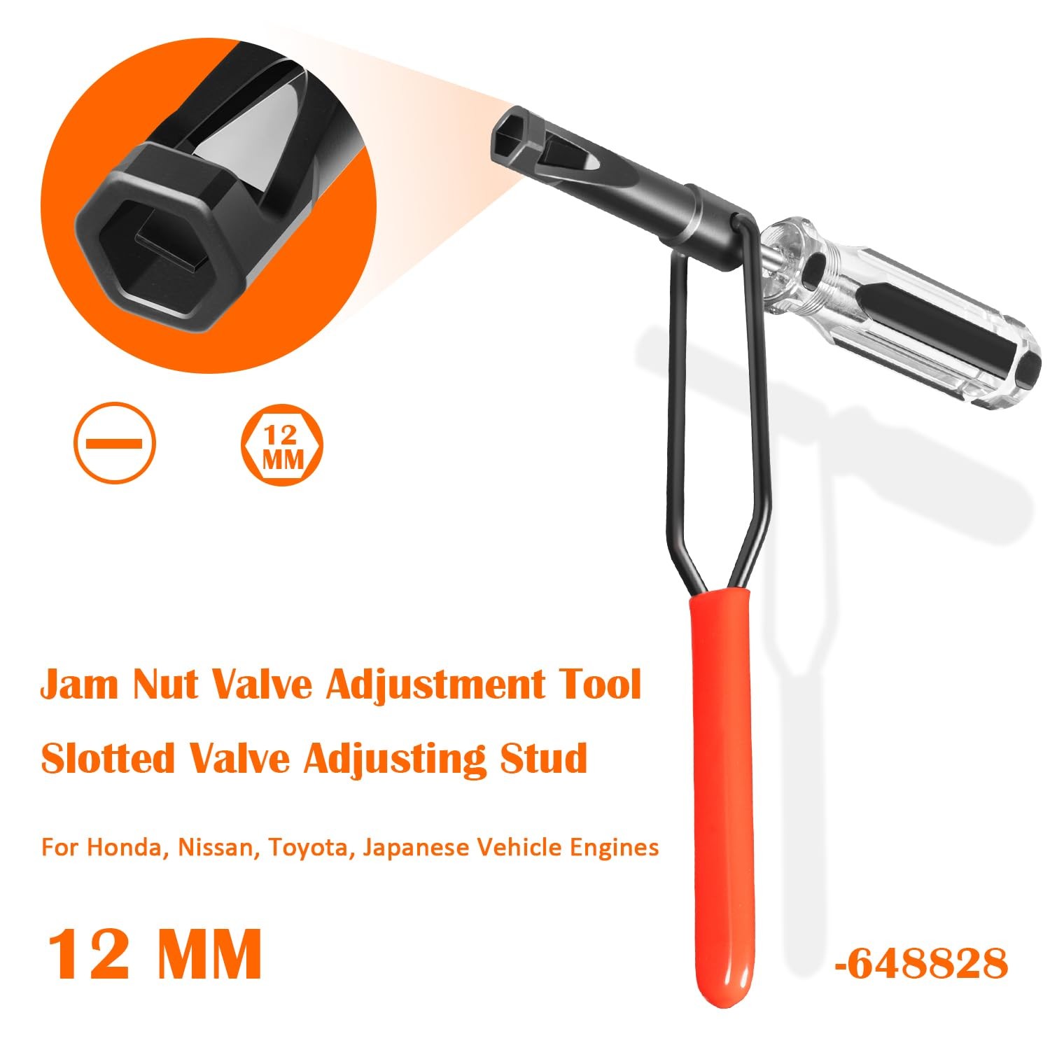 648828 12mm Jam Nut Valve Clearance Adjustment Tool for Honda Nissan Toyota Japa