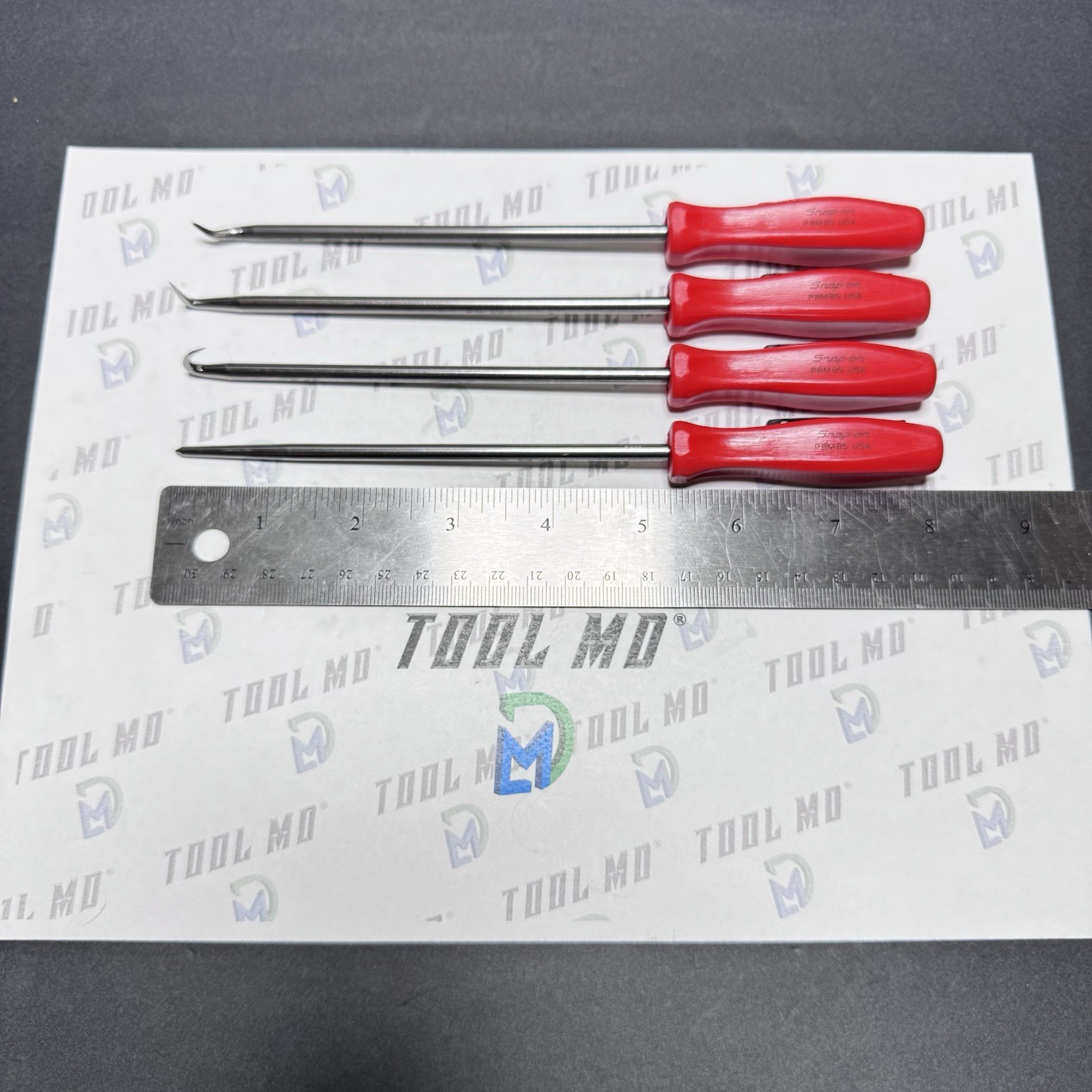 Snap-on Tools CUSTOM RED Mini Hard Grip HEAVY-DUTY Pick Set SGLASA604B