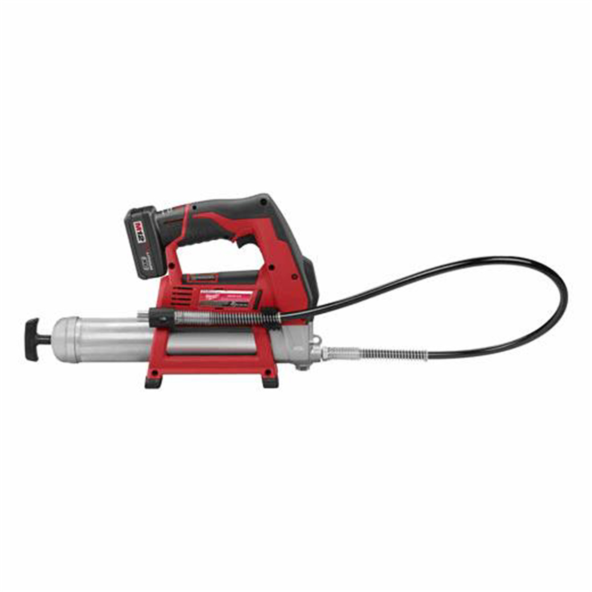 Milwaukee 2446-21XC M12 Cordless Lithium-Ion Grease Gun Kit, 8,000 PSI