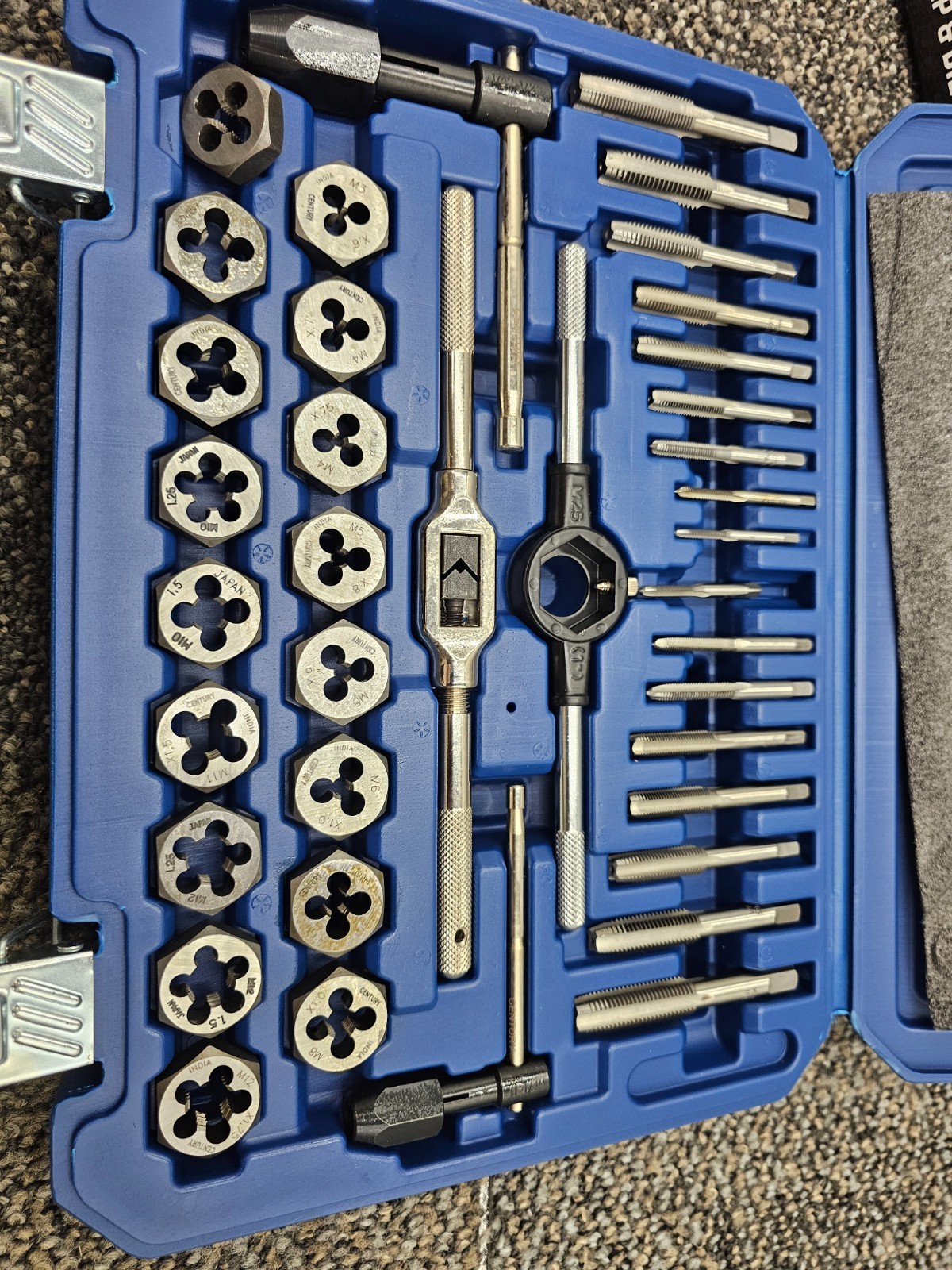 Century Drill & Tool 98912 40-Piece Metric Tap And Die Assembly