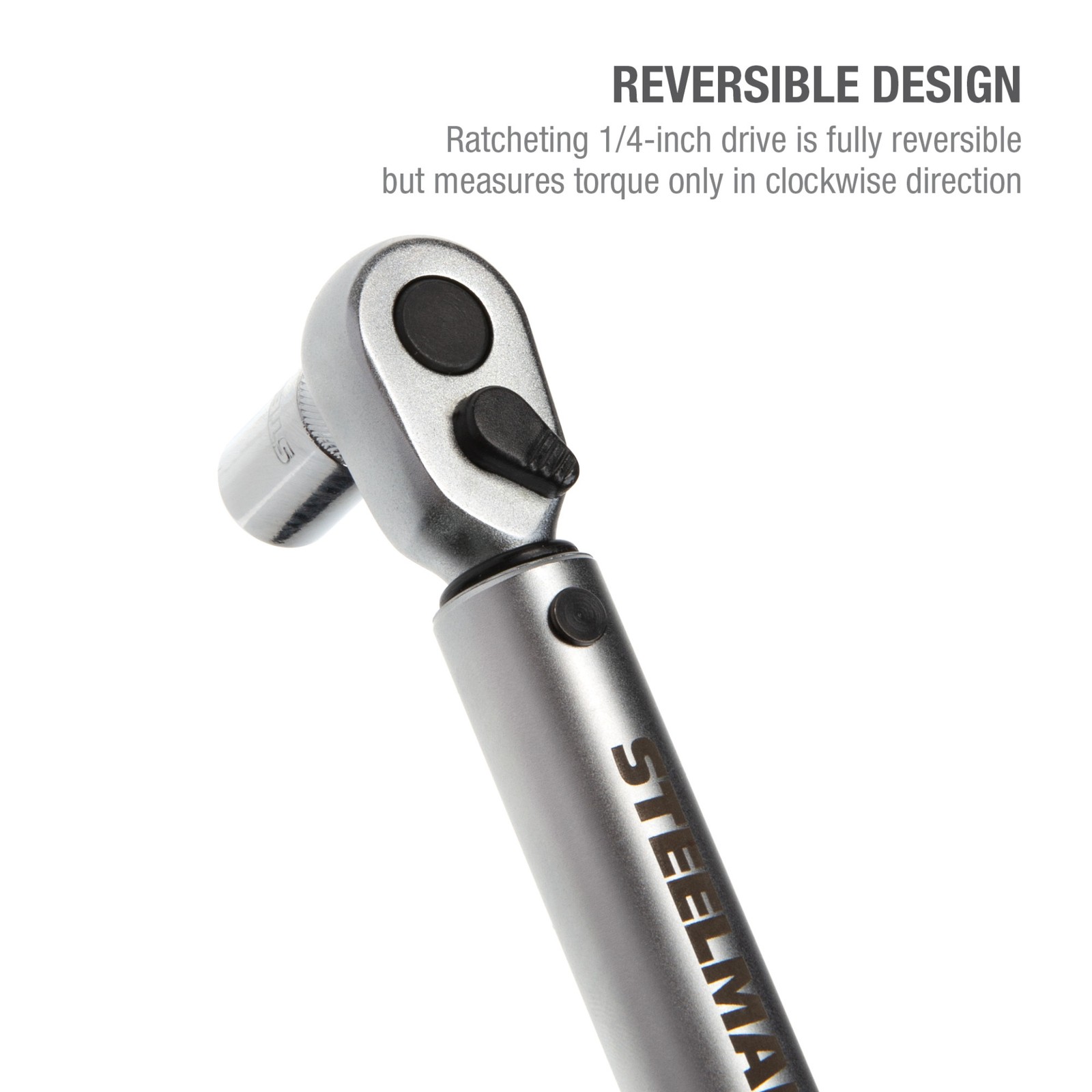 Steelman 1/4 in. Drive Micro Adjustable Torque Wrench, 30-150 Inch Pounds 96249