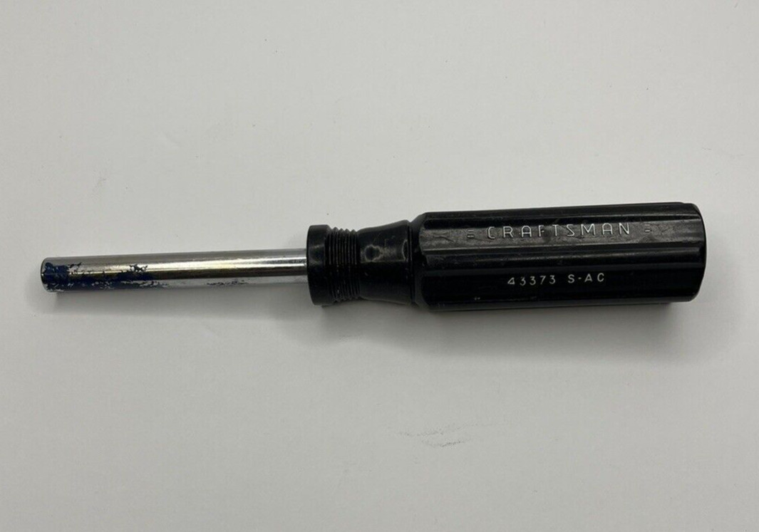Vintage Craftsman 1/4″ Black Hex Magnetic Bit Holder Spinner Handle P# 43373