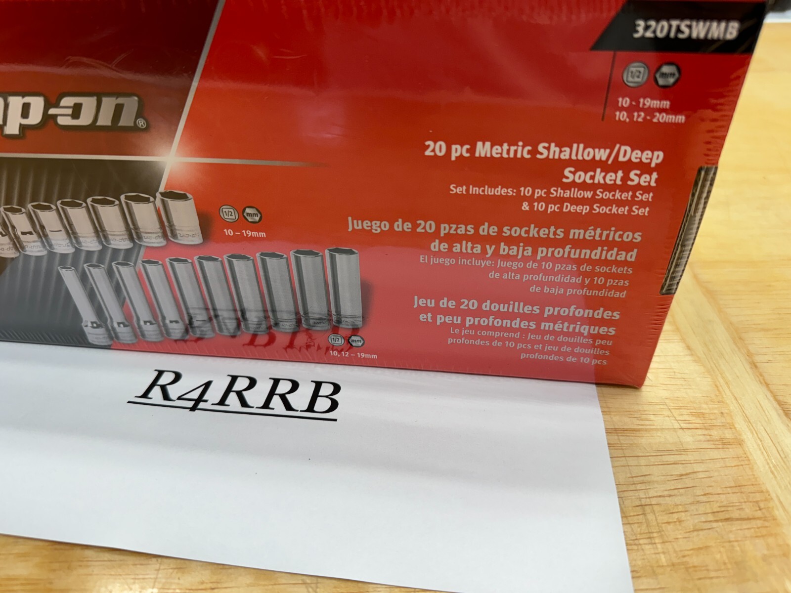 Snap-on Tools USA NEW 1/2″ Drive METRIC 6PT Shallow & Deep Socket Set 320TSWMB