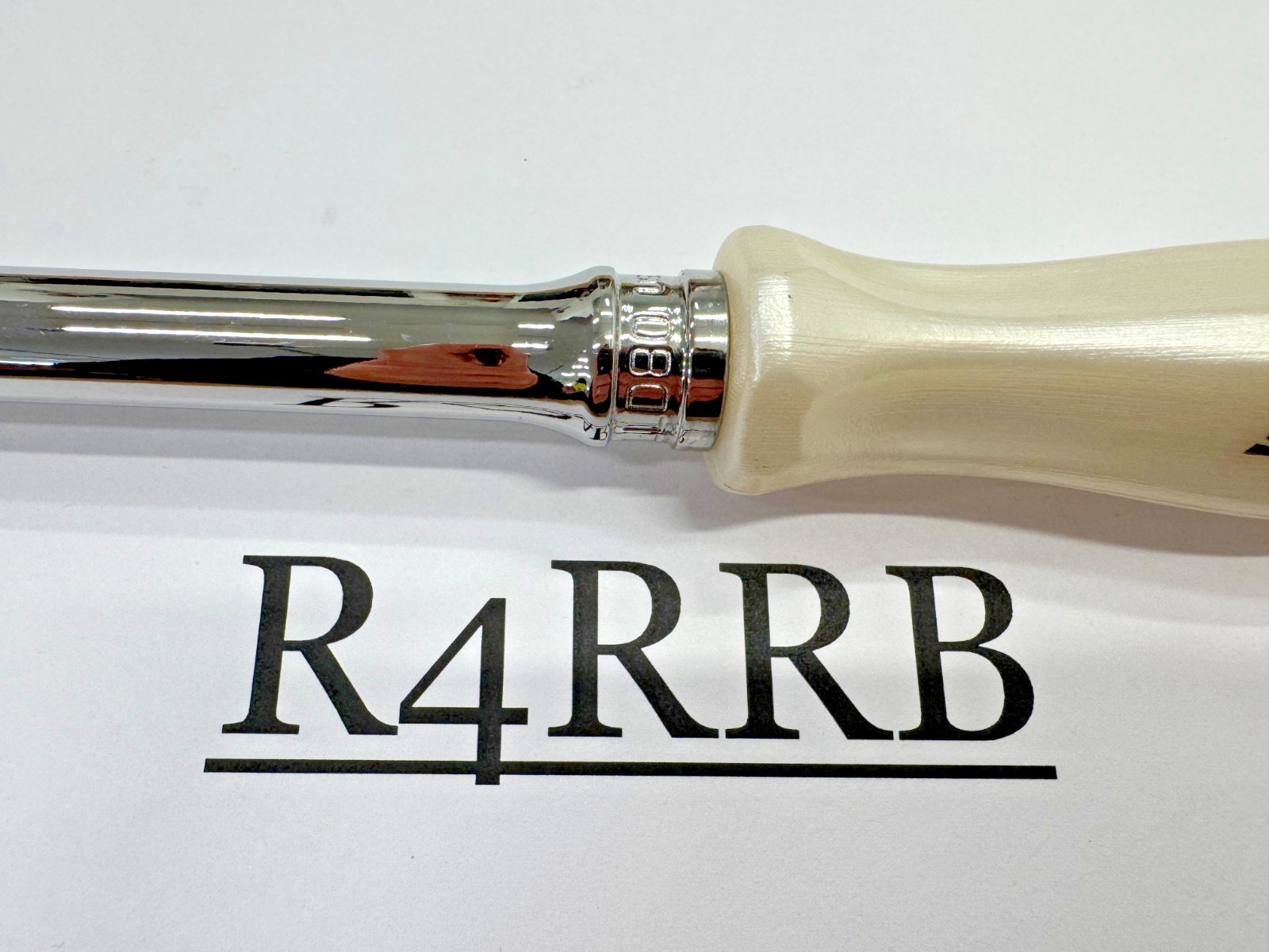 Snap-on Tools PEARL WHITE 3/8″ Drive Hard EXTRA Long Fixed Ratchet FHLLD80PW NOS