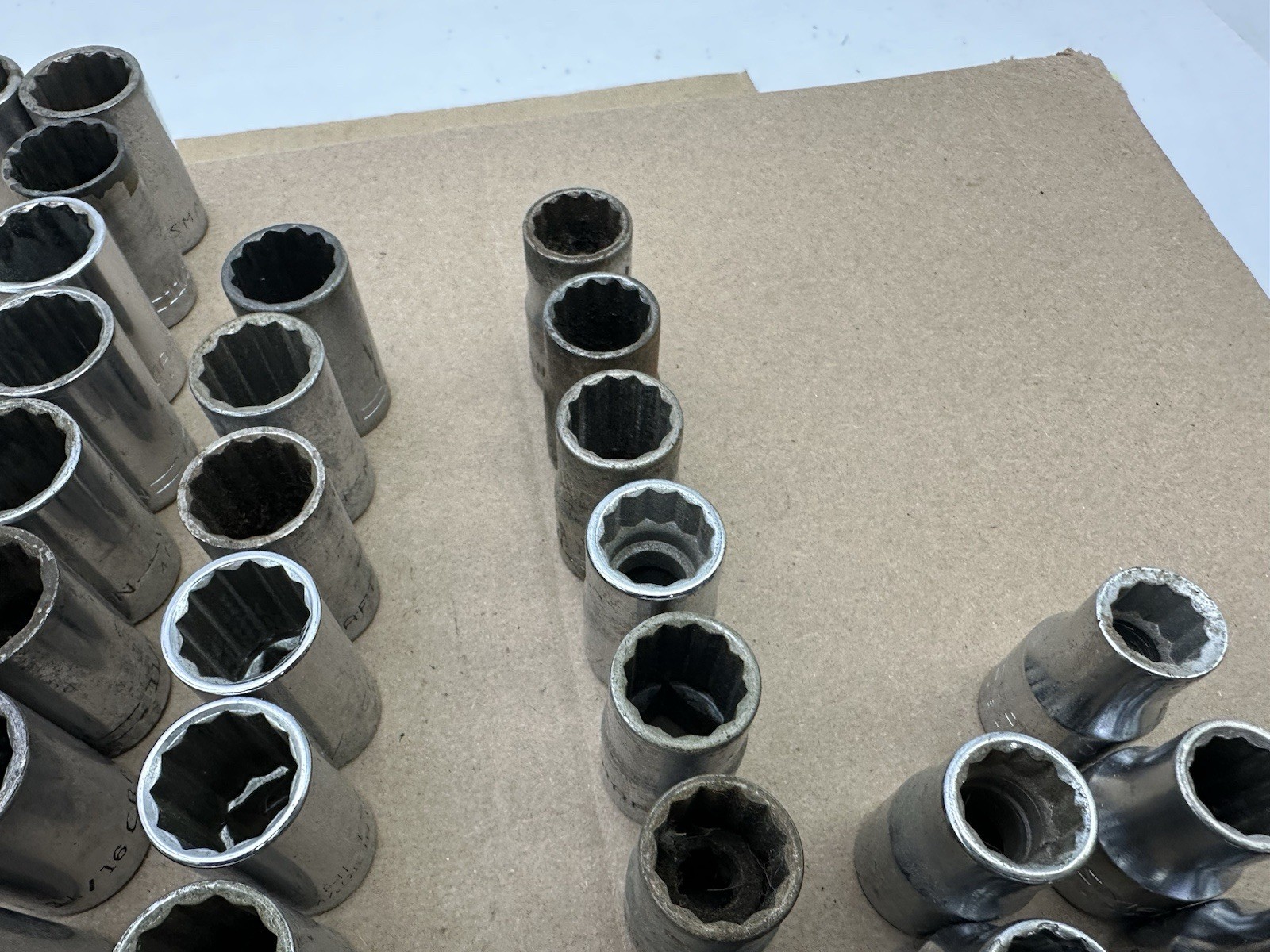 *54PCS* Vintage Craftsman 1/2” Dr Socket Set LOT -V- Series 12pc 12 Pt SAE USA