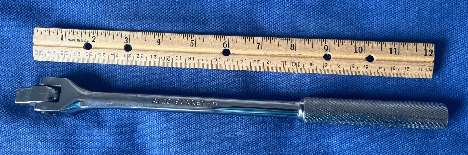 Bonney Tools No. A720 1/2″ Drive Breaker Bar 12 inches Long USA VGC