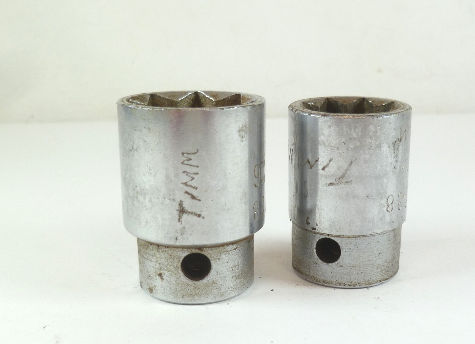 2 Mac Tools 1/2″ drive Double Square 8pt Sockets 11/16 V 228 + 9/16 V 188