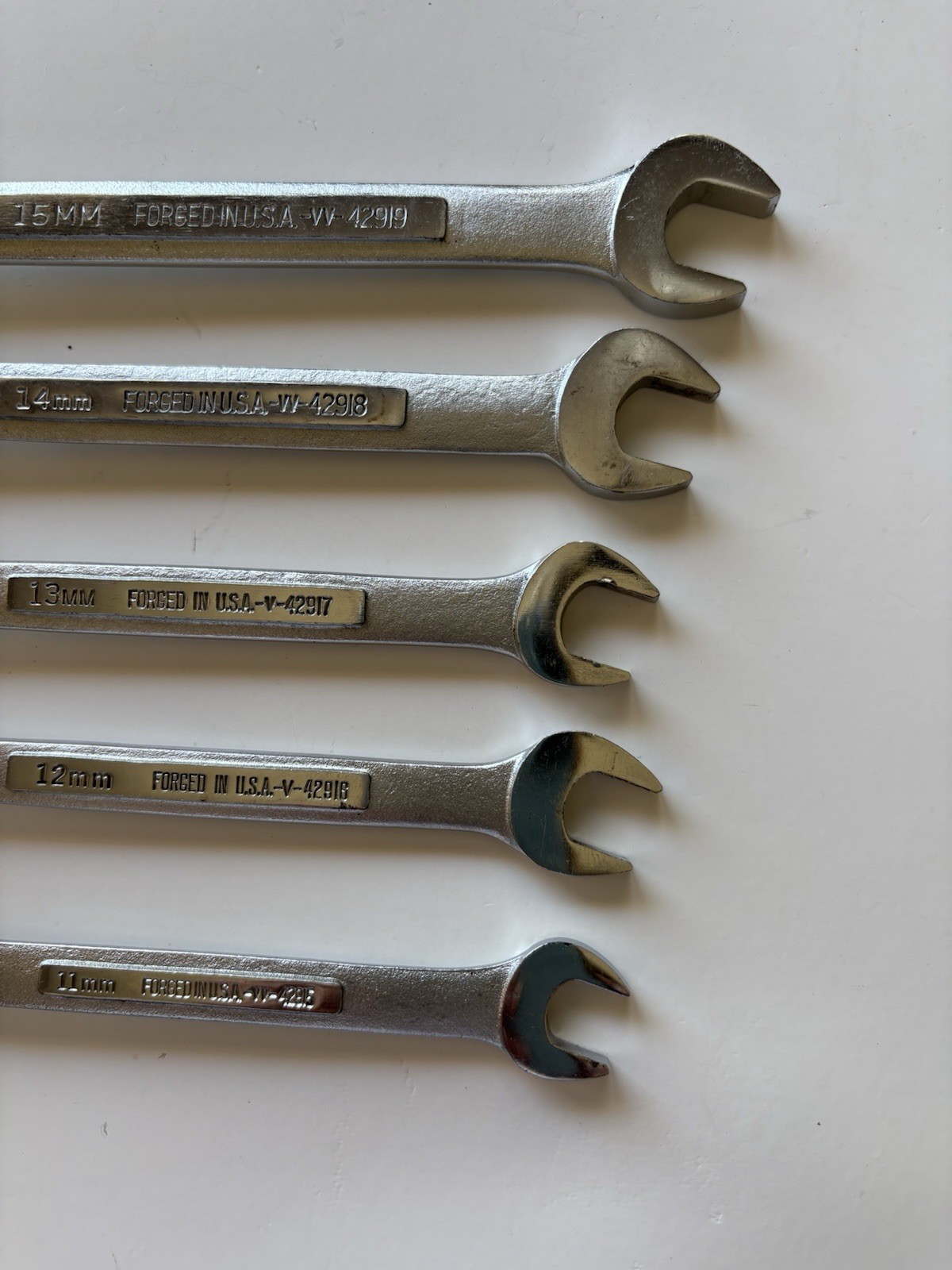 Craftsman Metric Combination Wrenches USA 12pt, 11mm 12mm 13mm 14mm 15mm vv