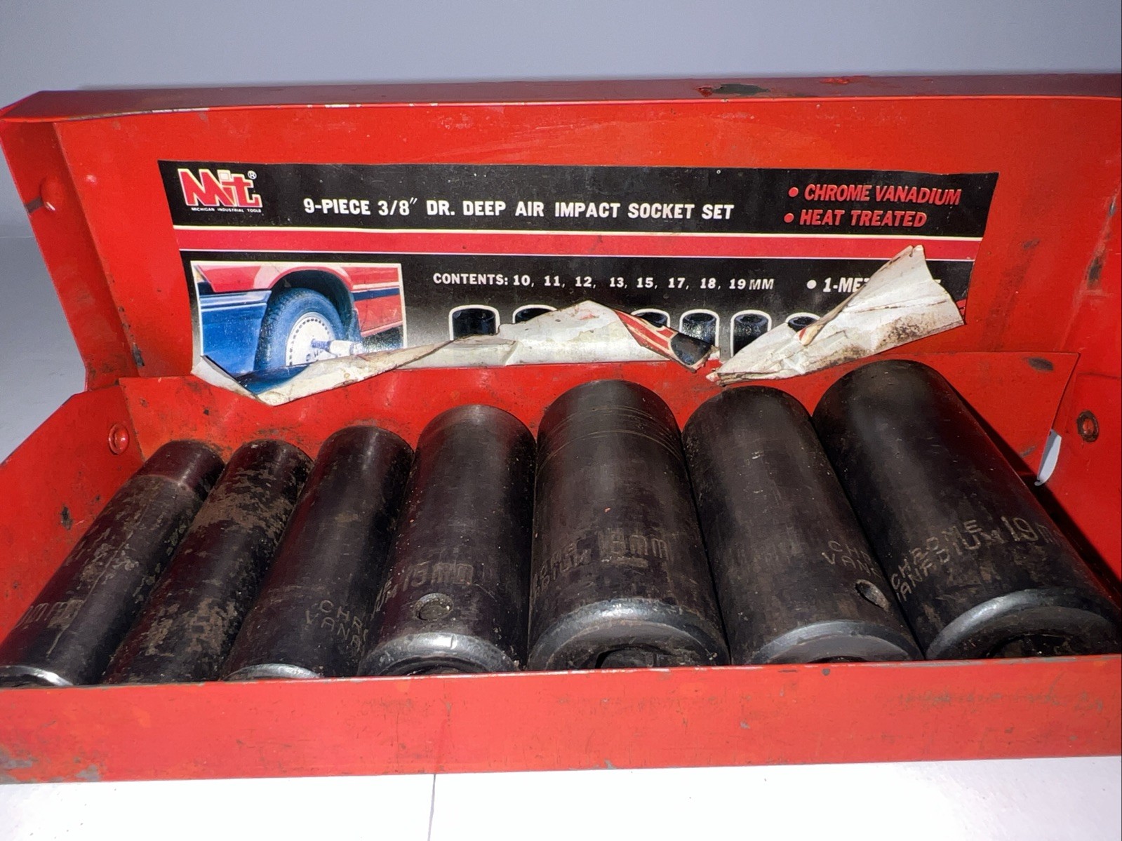 MIT Michigan Industrial Tools Chrome Vanadium 3/8″ Drive Impact Socket (7pc)