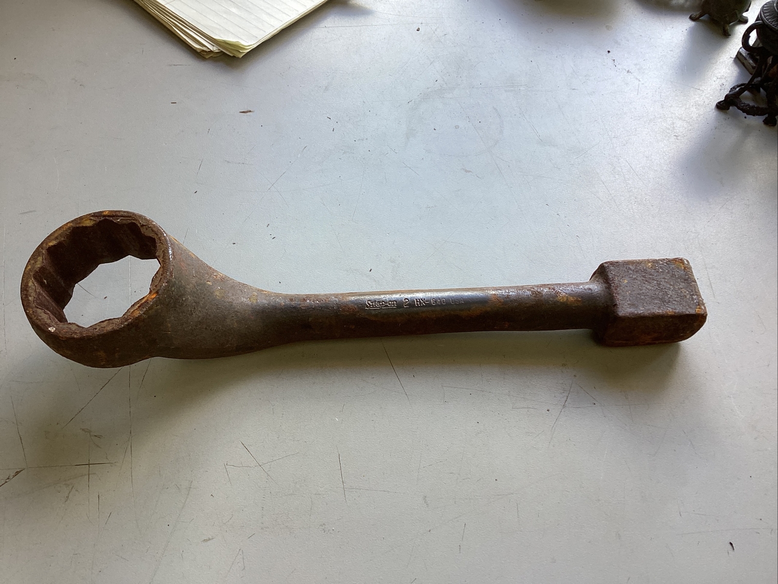 Lot of 1 Snap-on HX-640 striker knocker wrench 2” twelve point box end