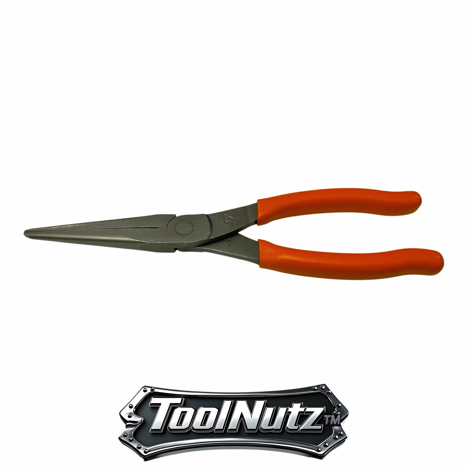 Snap-on Tools NEW 97ACFO 9in ORANGE Soft Grip Rounded Jaw Needle Nose Pliers USA
