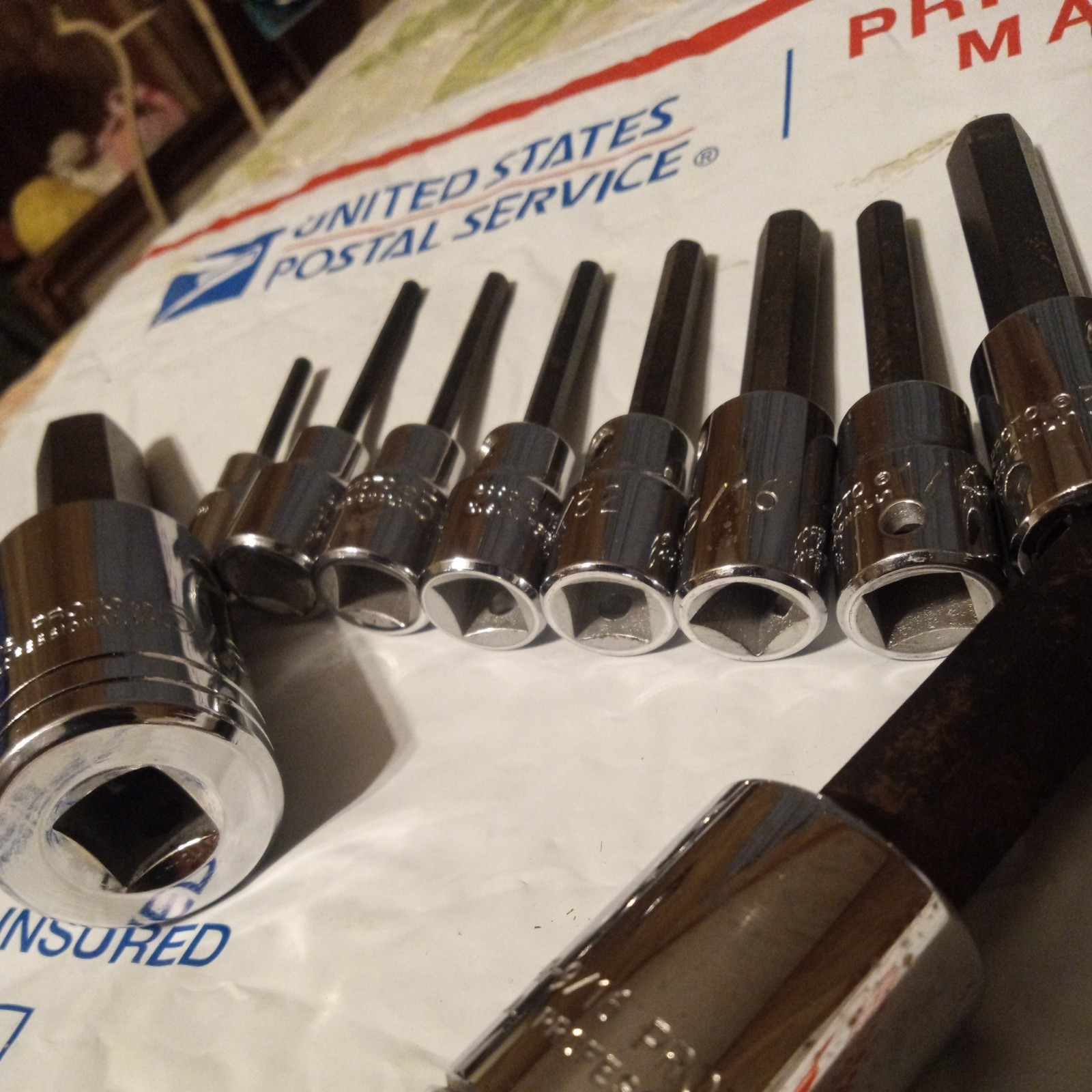 Proto professional hex socket set of 10.1/4,3/8 and 1/2″ Drive