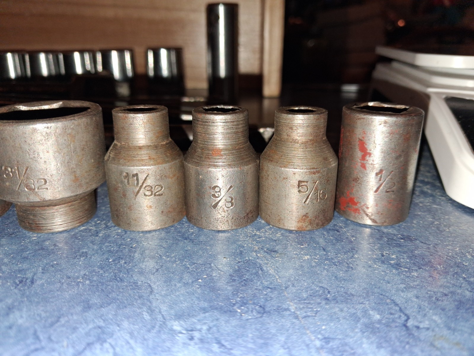 26 Piece Pre War Mixed Socket Wrench-Sockets-Plomb-Hinsdale-Indestro-Super-truth