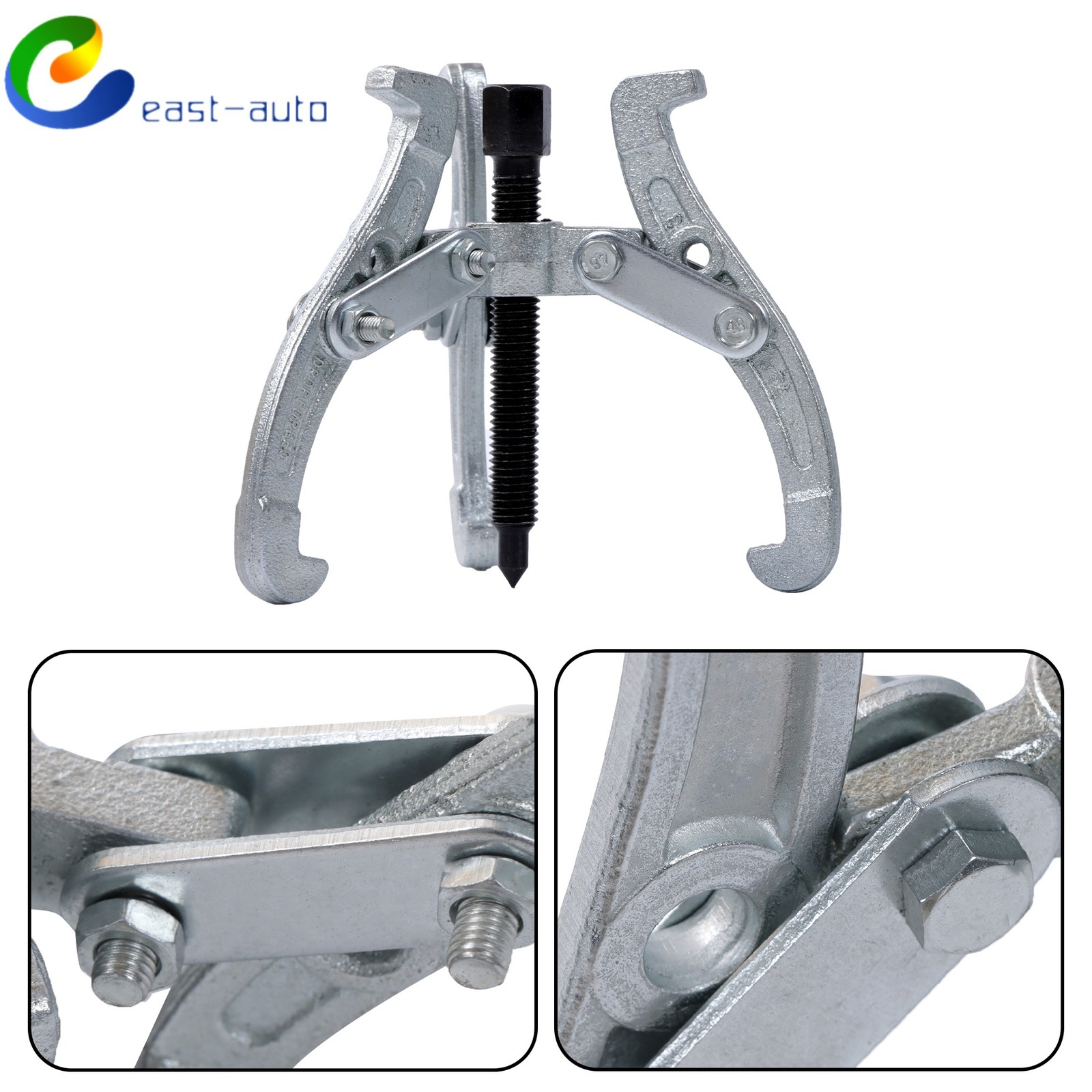 3Pcs 3 Jaw Gear Puller Set Gear Pulley Bearing Puller 3 in/4 in/6 in