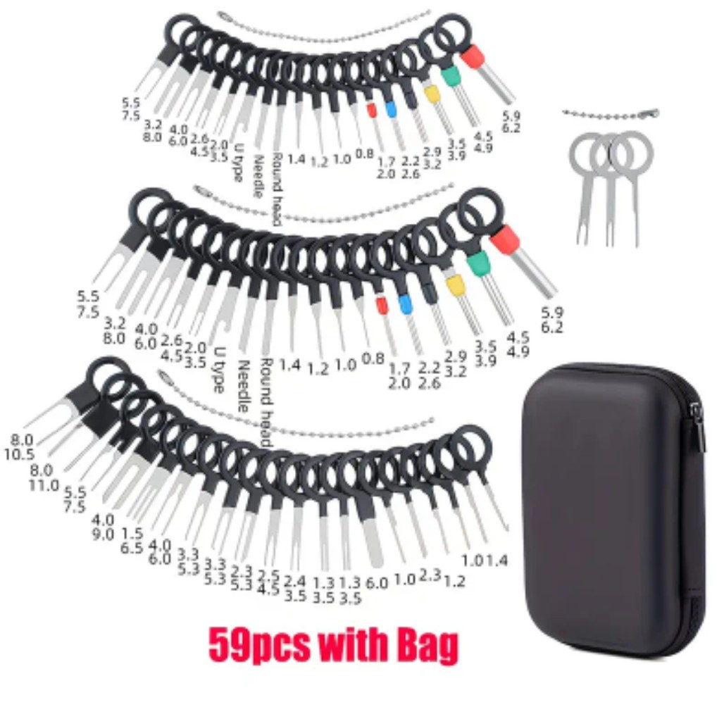 Automotive/Industrial Electrical Wire Connector – Repair – Key Removal Tools Kit
