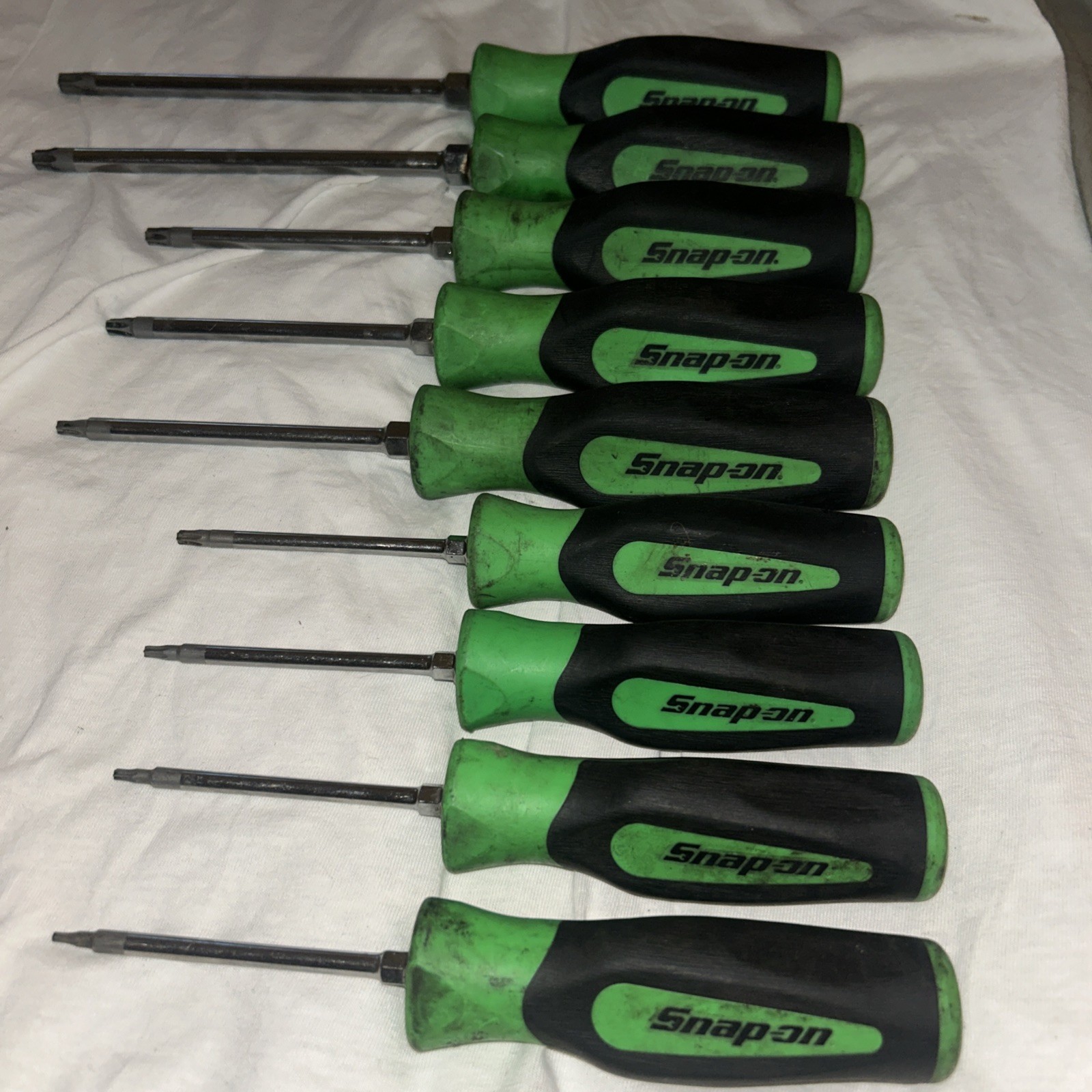 Snap-on™ TORX T8-T45 Screwdriver Set GREEN Instinct Soft Grip SGDTX90BG