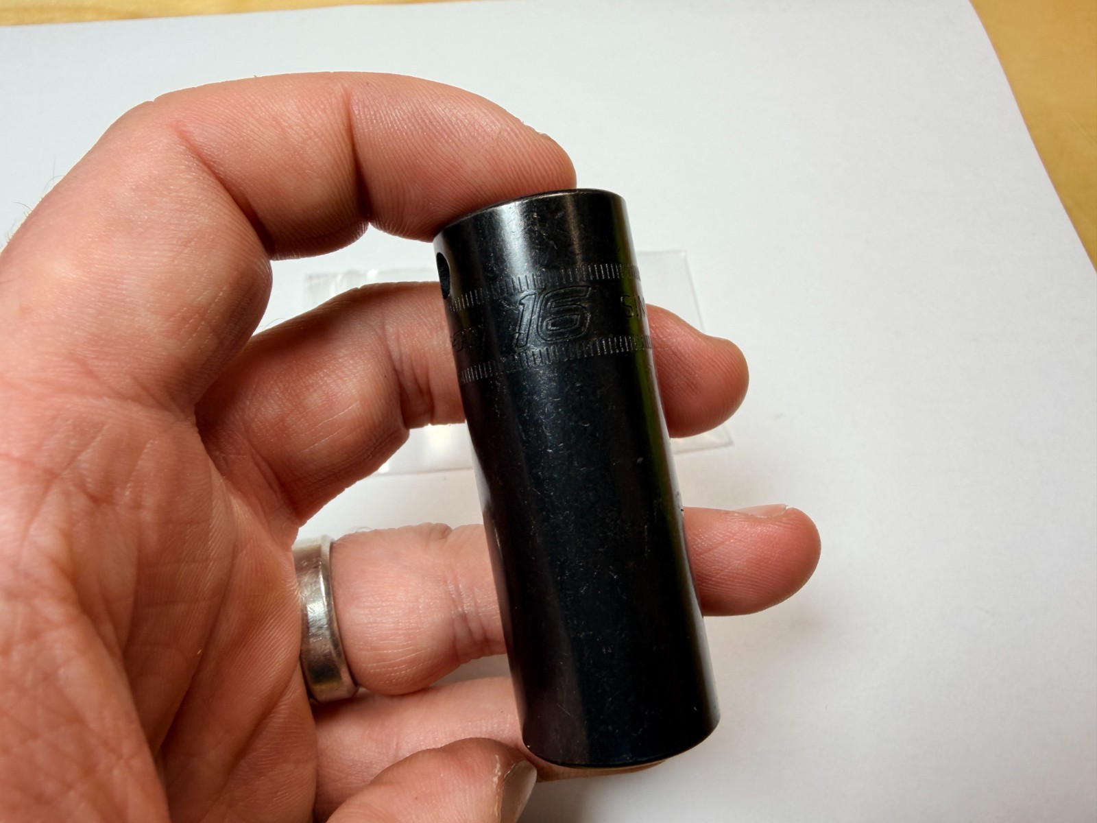 Snap-On Tools USA NEW 3/8″ Drive 16mm Metric 6pt Deep Impact Socket SIMFM16