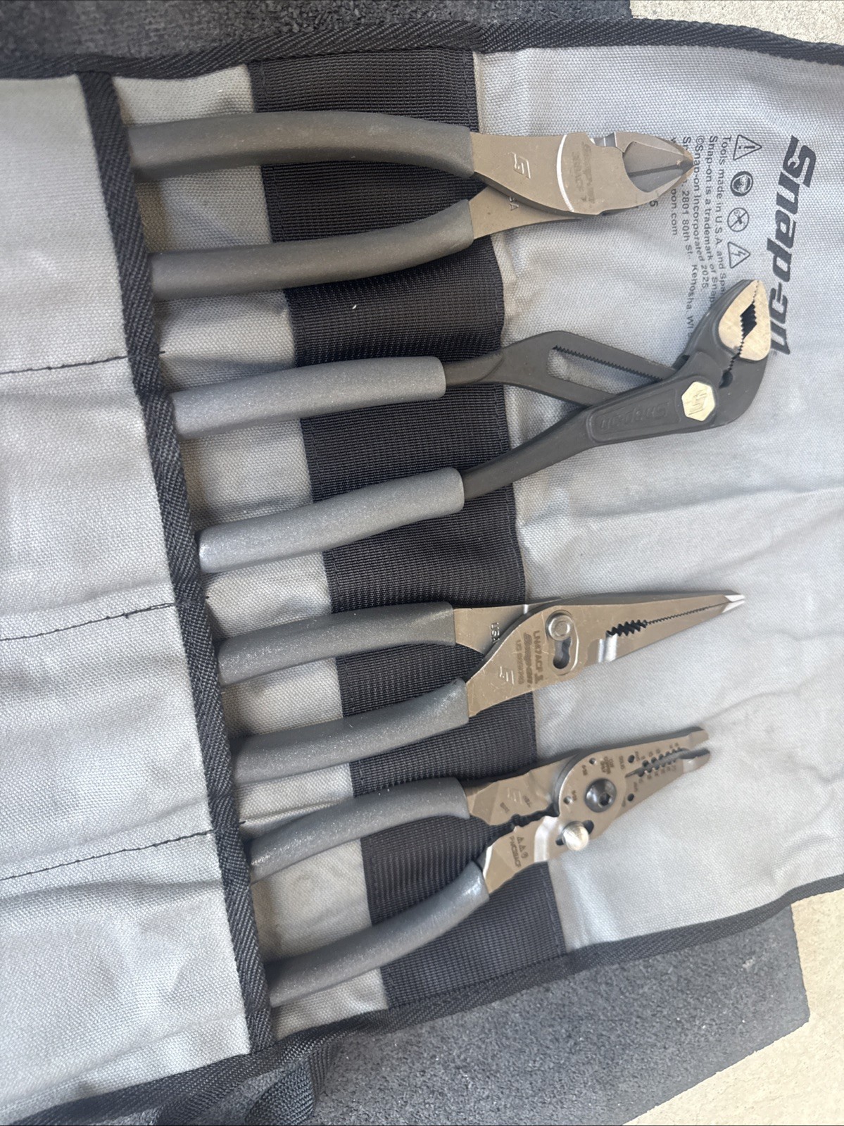 For Snap On 4pc Plier Set ( 388ACF + PWCS9AF + LN47ACF + AWPBX10) PL4TGKB1DT