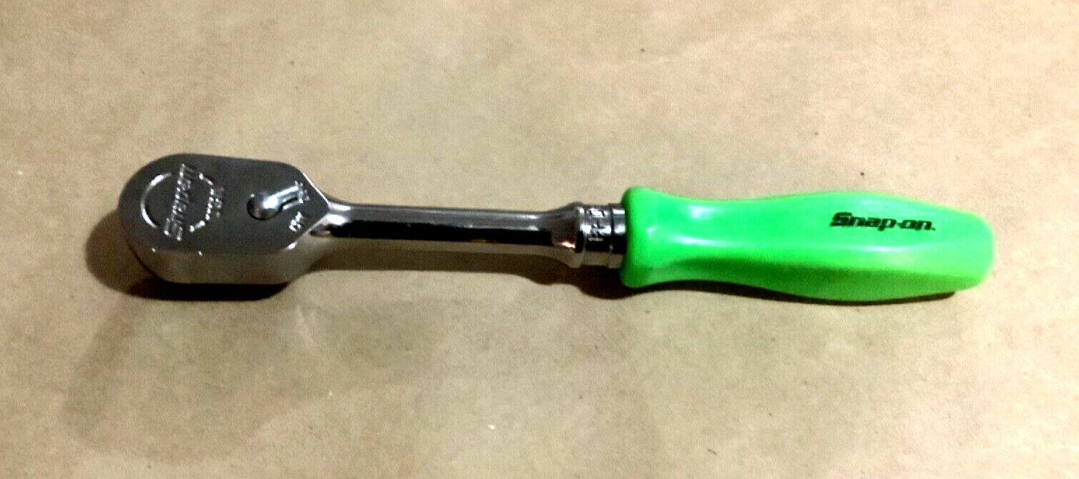 New Snap-on™ 3/8″ drive Ratchet 9″ long Dual 80 Tech Green Hard Handle FHD80G
