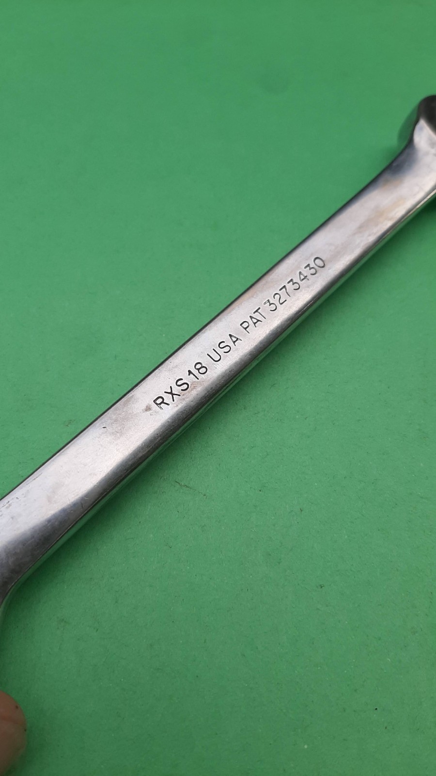 Snap-on Tools RXS18 9/16″ 6pt Point Open-End Flare Nut Wrench USA Engraved 623