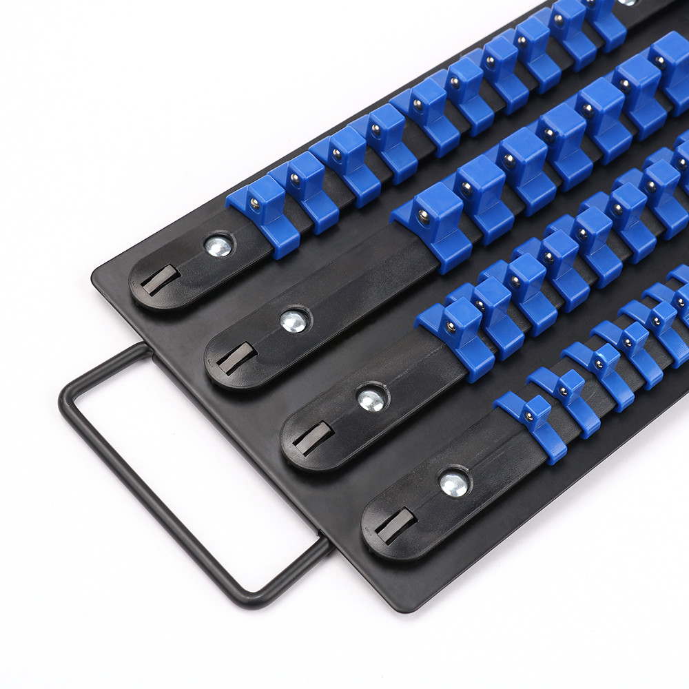 80 Socket Organizer Storage Rail Rack Holder Industrial ABS Mountable 1/4 3/81/2