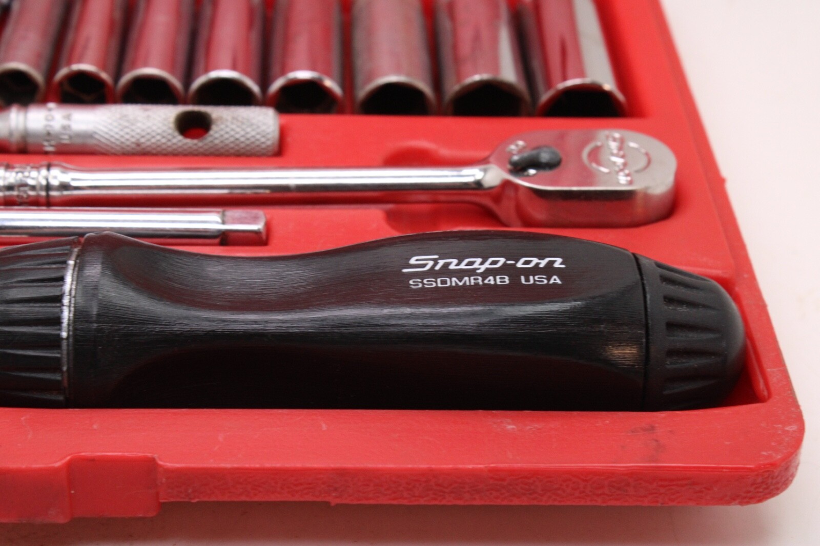 Snap On 130TMPB 1/4”Drive 6 Point 30 Piece Metric Deep/Shallow Socket Set USA
