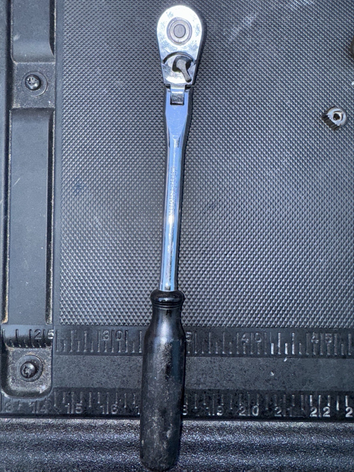 Craftsman 12″ Flex Head Ratchet 3/8″ Drive Black 44836 VU USA Fresh Rebuild