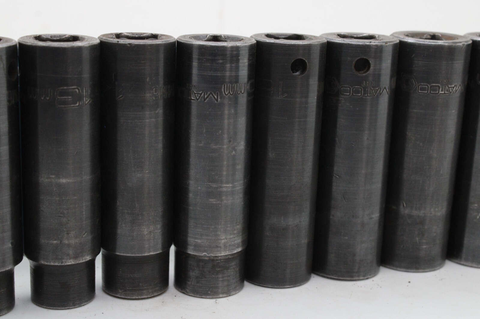 Matco CDP10M6-CDP21M6 10- 21mm 1/2″ Drive 11 Pc 6 Point Deep Impact Socket USA