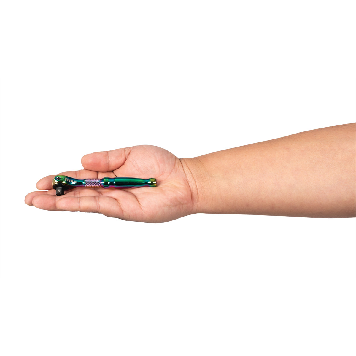 Titan 1/4 in. Drive Titanium Swivel Head Micro Ratchet