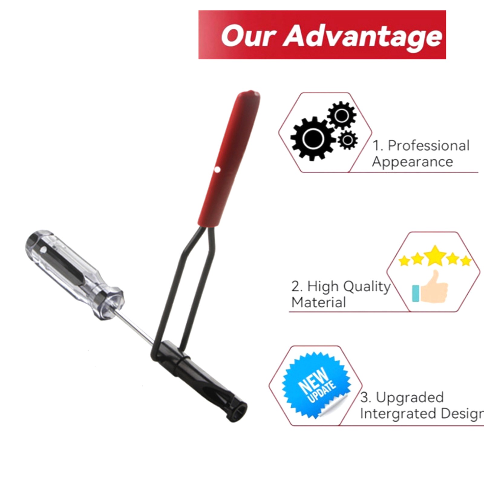 Engine Valve Adjustment Tool for 10mm Jam Nut Slotted Stud for Toyota Vehicles