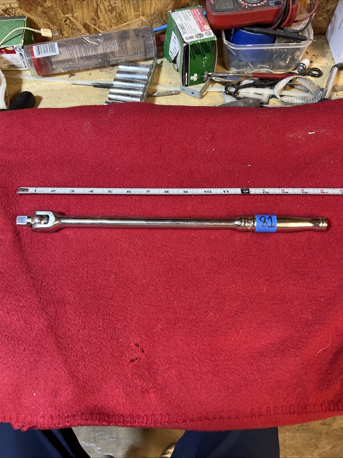 Snap On 1/2″ Drive 15.5″ Long Chrome Standard Handle Breaker Bar SN15A