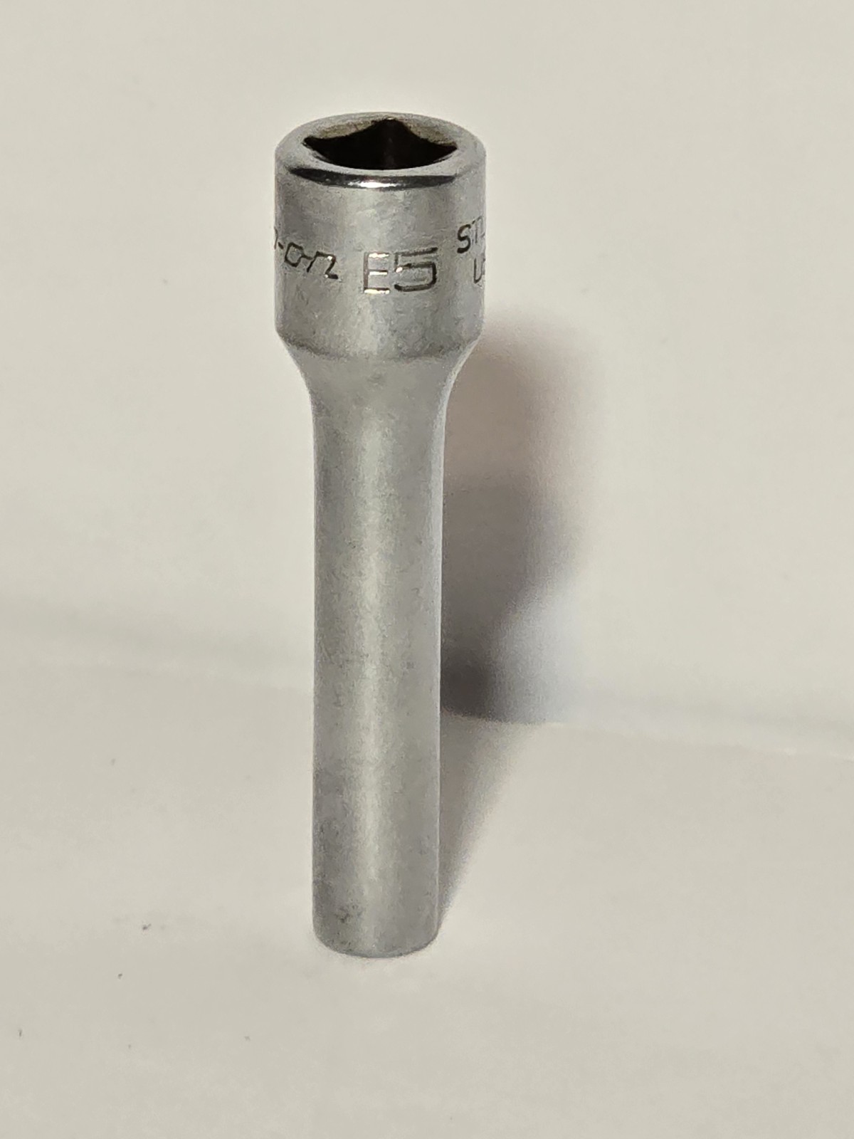 Snap-on Tools Inverted E Torx Chrome Socket STLE50 1/4″ Drive Deep E5 USA Made
