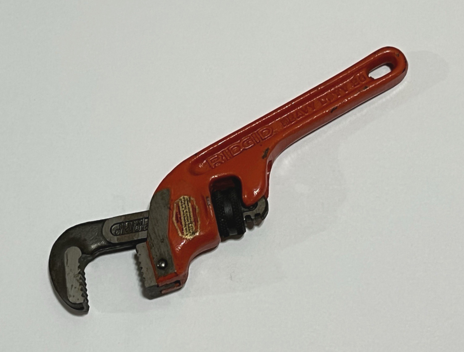 RIDGID E6 Ridge Tool Co 6″ Heavy Duty End Pipe Wrench USA NICE