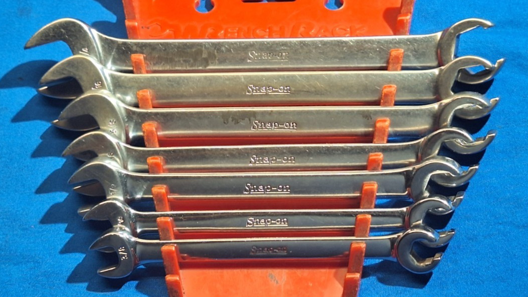 Old Logo Snap-On 7 piece RXS Open end Flare Nut SAE wrench set 3/4″ – 3/8″