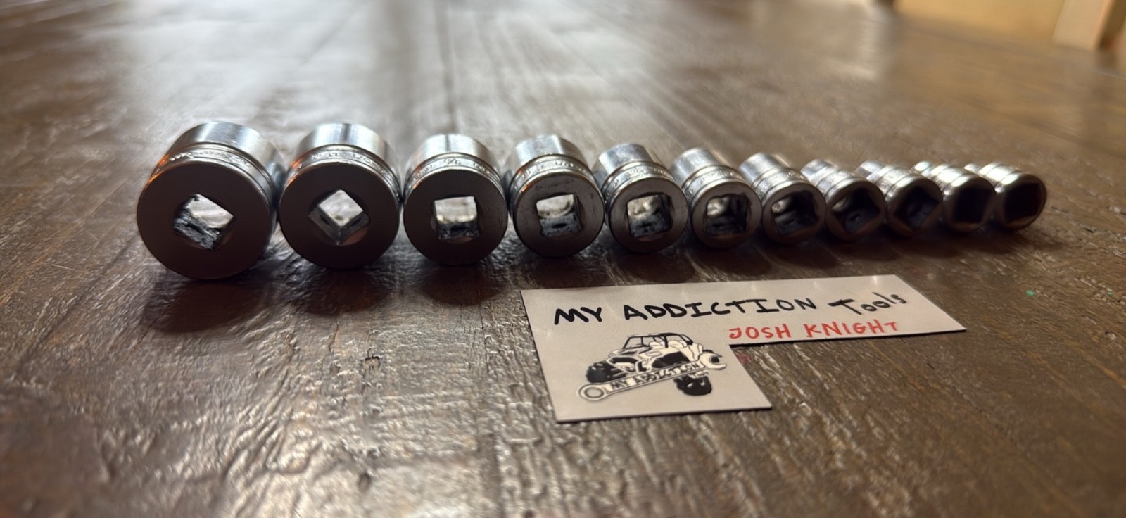 Snap on F series 3/8” drive shallow 12pt socket set no owner markings on sockets