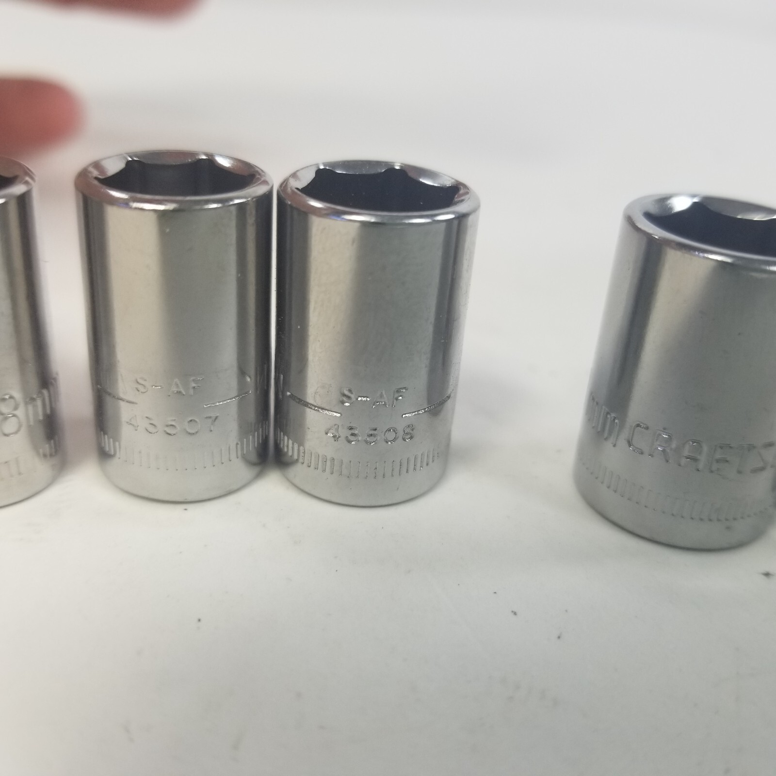 Craftsman 7pc 1/4 dr metric sockets 7 8 9 10 11 12 13mm Free Shipping